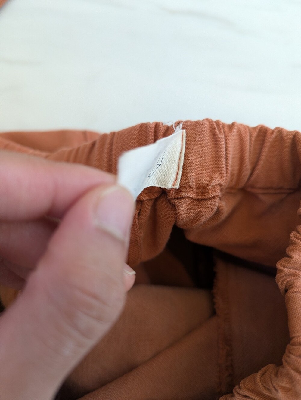 IJJI Drawstring Pants in Terracotta, S - Picture 4 of 8